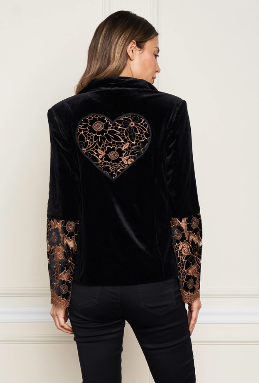 Who's That Girl Velvet Blazer