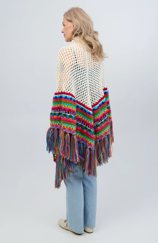 Rainbow in the Dark Shawl