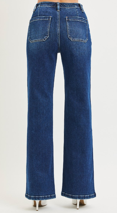 Risen Front Tie Jeans