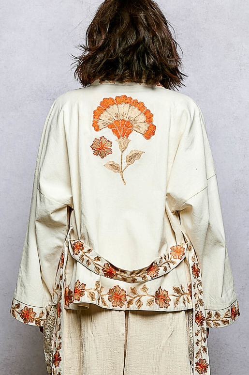 Tangerine Skies Embroidered Jacket