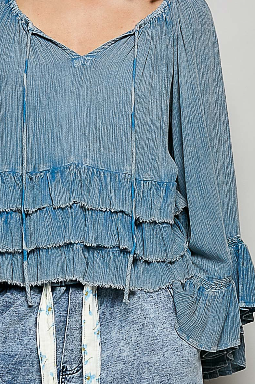 Honey Grove Ruffled Top