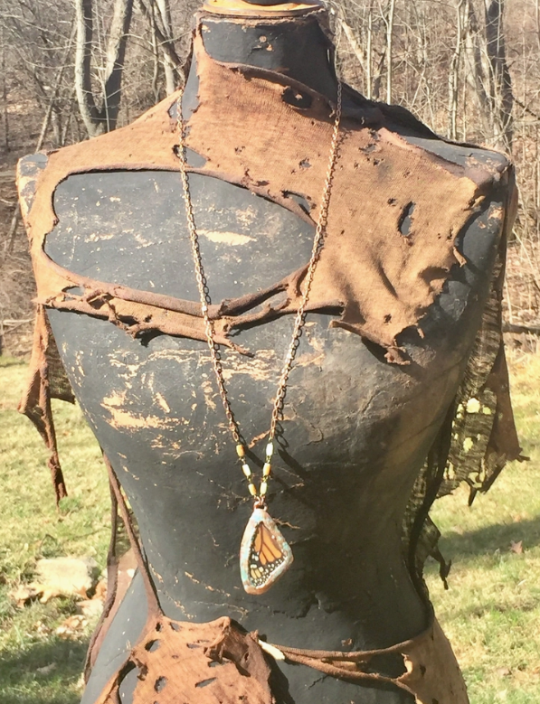 Monarch Wing Necklace