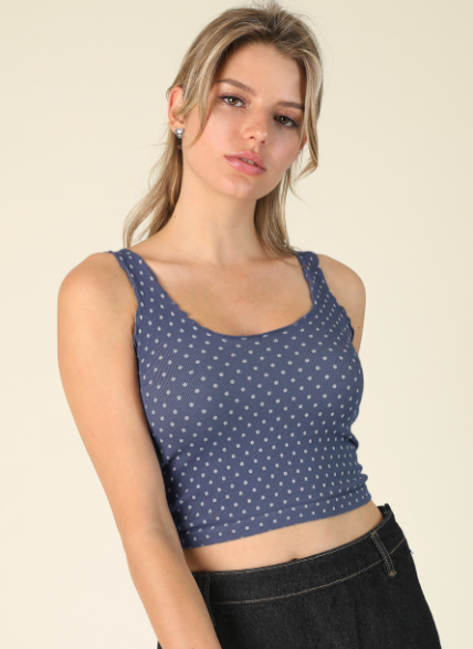 Lettuce Polka Dot Tanks