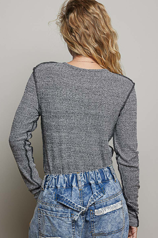 Knit Long Sleeve Top