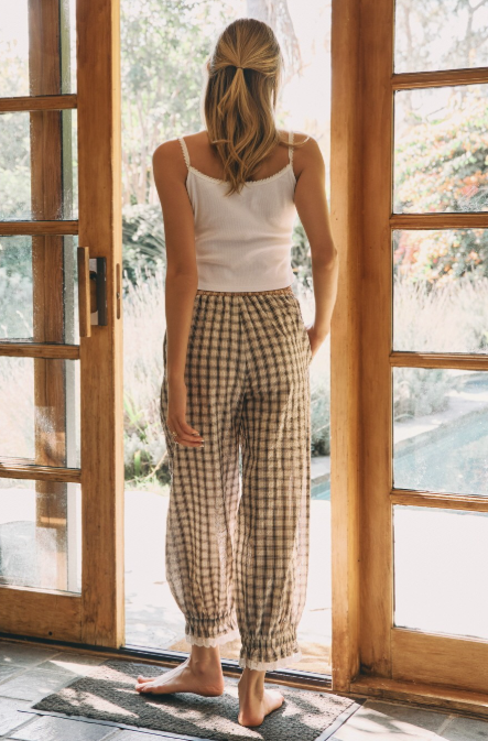 Slow Mornings Plaid Pants