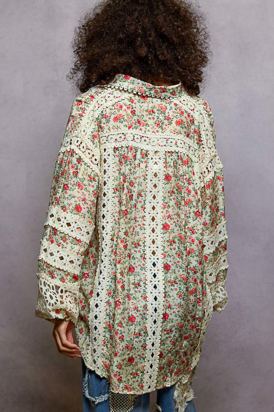 Floral Crochet Top *Doorbuster*Final Sale*