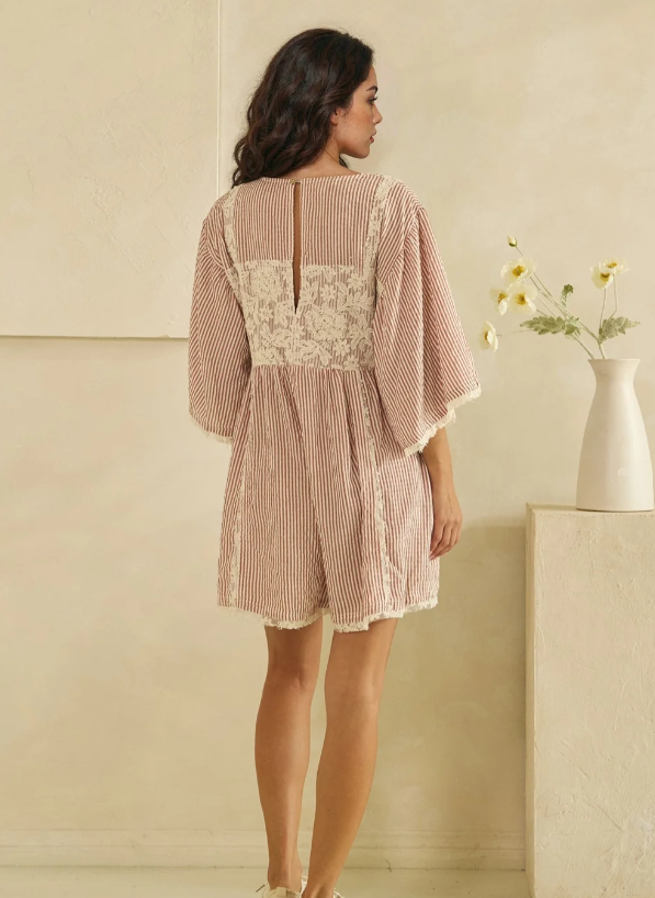 Falling For You Romper