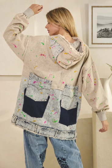 Paint Splatter Hoodie *Final Sale*