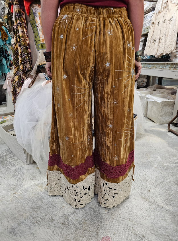 Velvet Gold Pantaloons