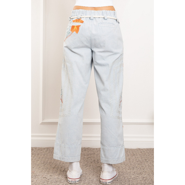 Be Flo-ral Embroidered Jeans