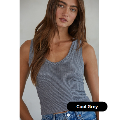 Knit Seamless Ribbed Tank Top
