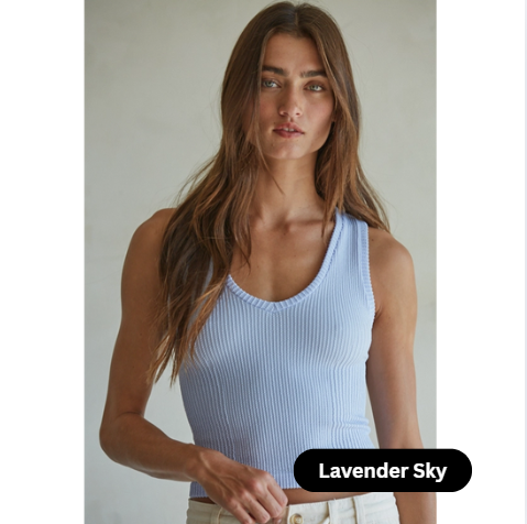 Knit Seamless Ribbed Tank Top