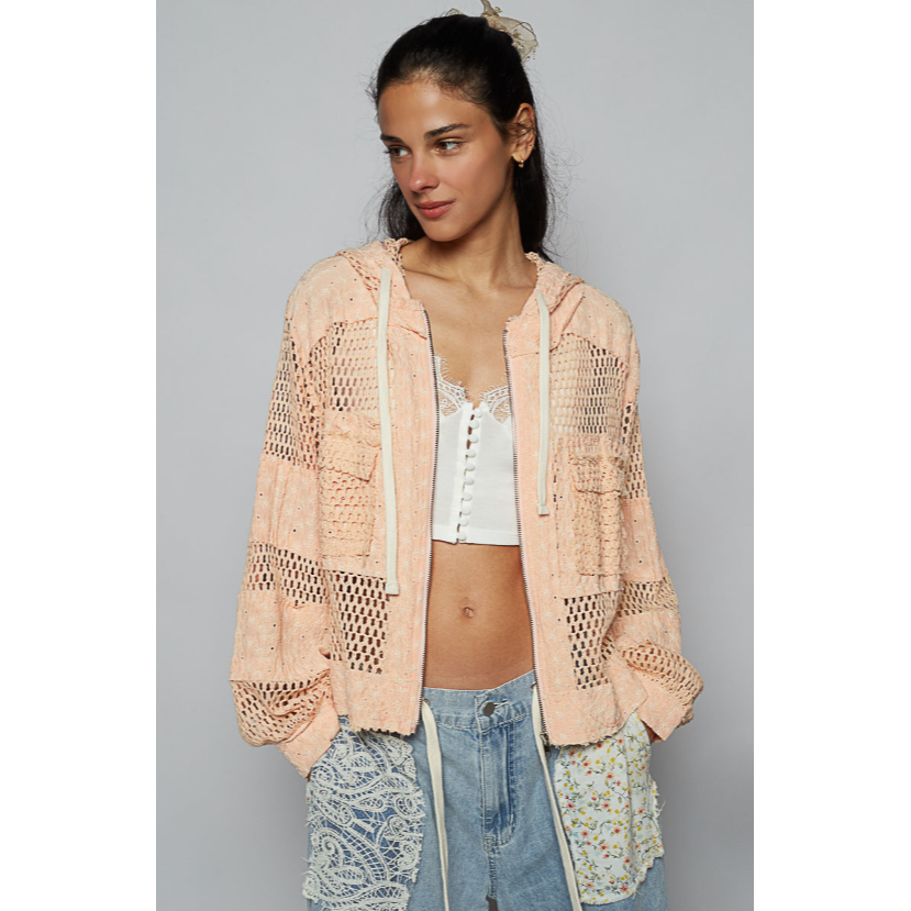 Eyes Of the World Eyelet Hoodie