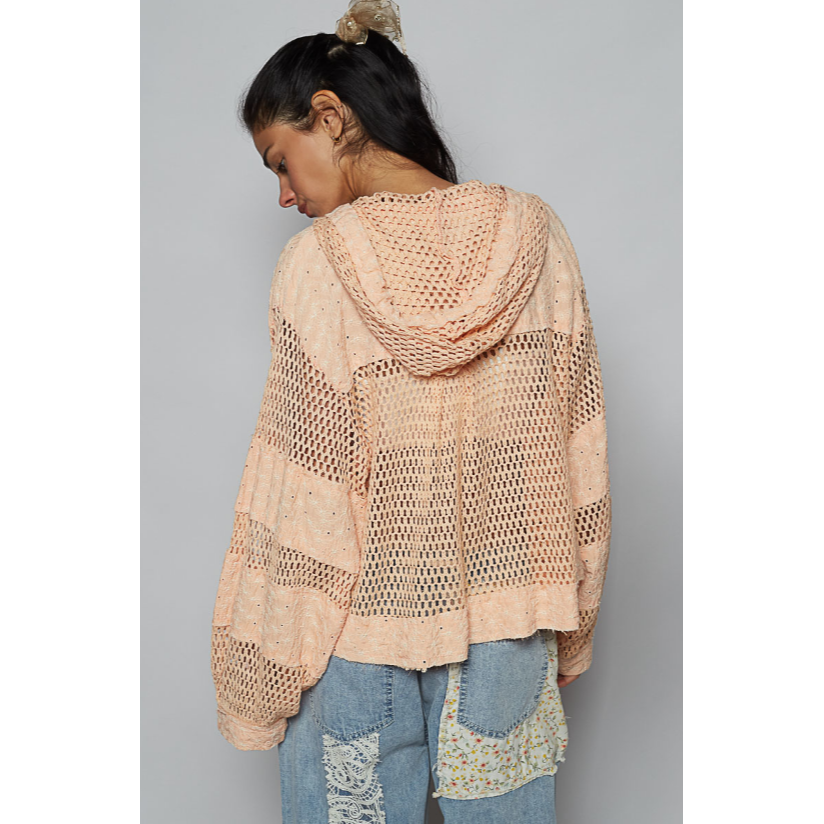 Eyes Of the World Eyelet Hoodie