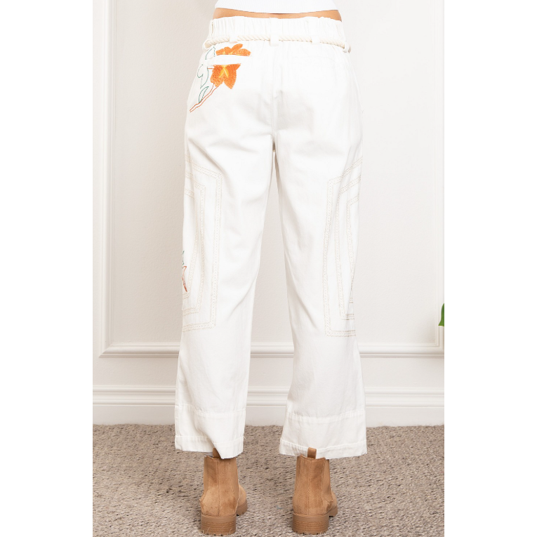 Be Flo-ral Embroidered Jeans
