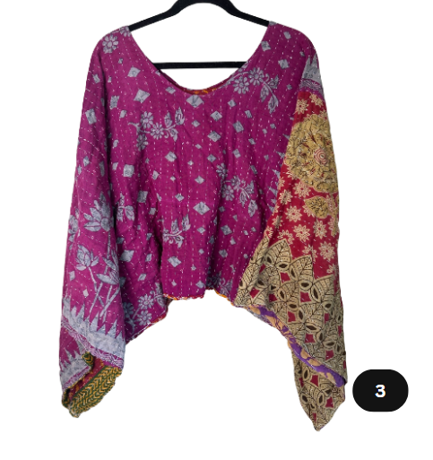 Bell Sleeve Kantha Tops
