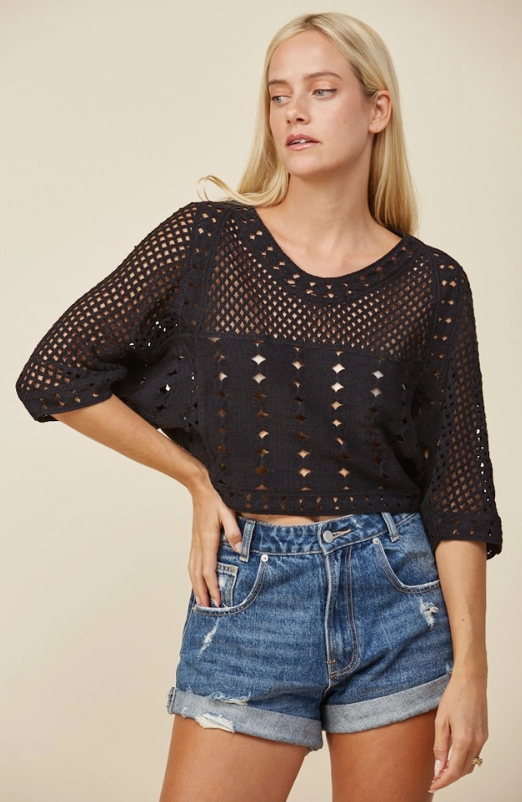 Can't Quit You Crochet Top