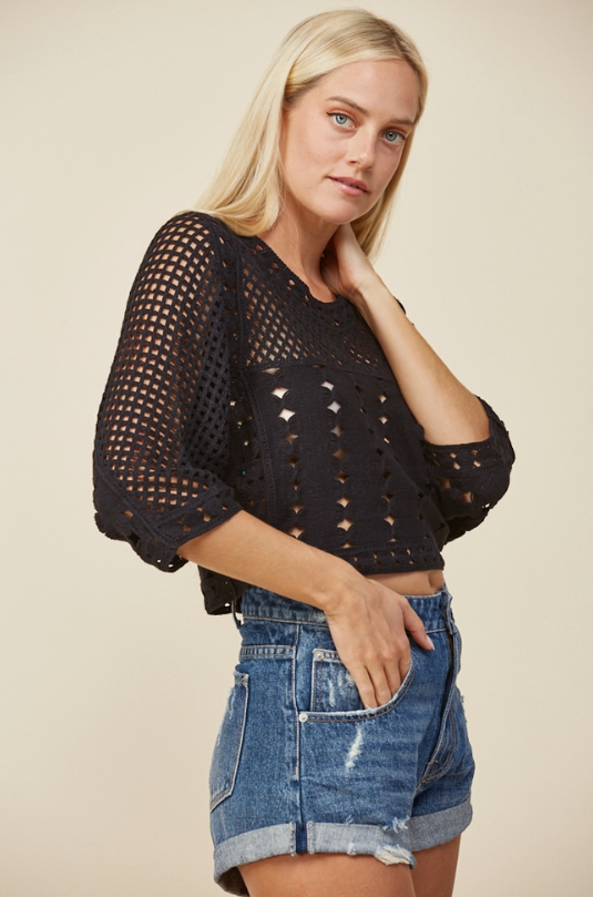 Can't Quit You Crochet Top