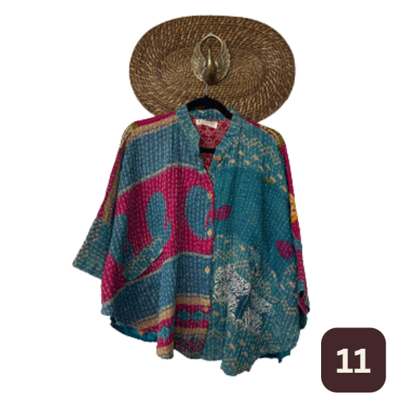 Free To Be Crop Kantha Top