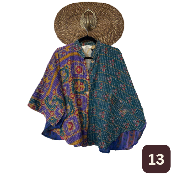 Free To Be Crop Kantha Top