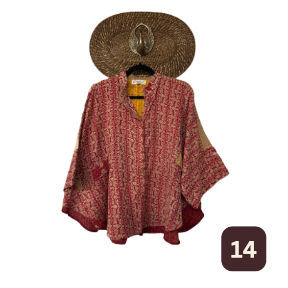 Free To Be Crop Kantha Top
