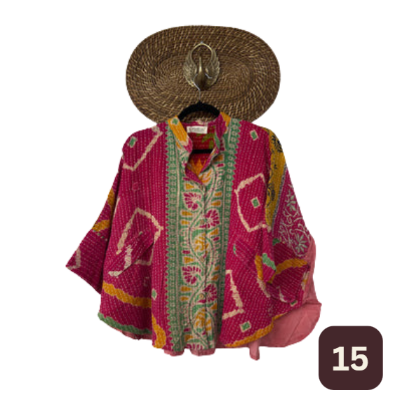 Free To Be Crop Kantha Top