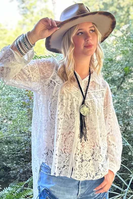 Floral Medley Lace Top