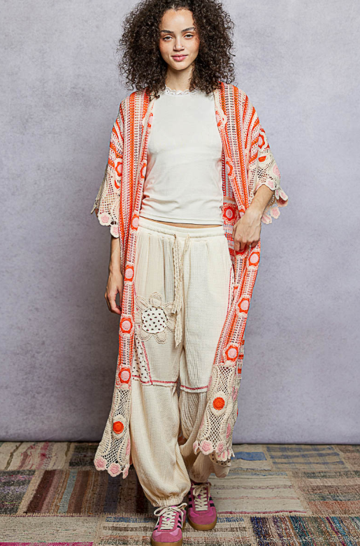 Electric Avenue Crochet Duster *2 Colors*