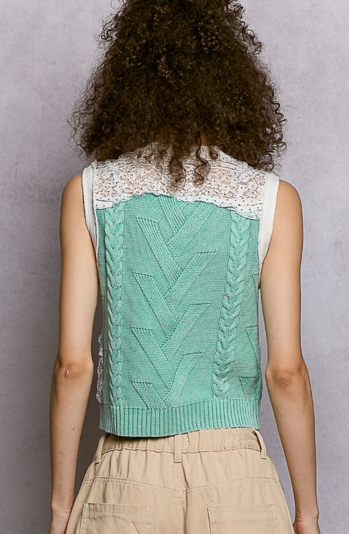 Sweet Impressions Sleeveless Sweater *Final Sale*