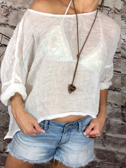 Linen Gauze Tops