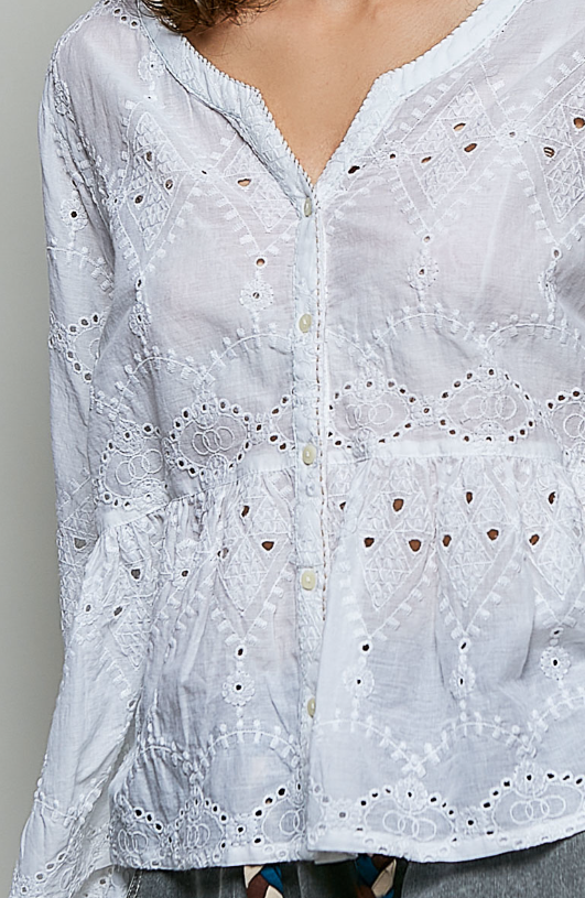 Timeless Love Eyelet Top