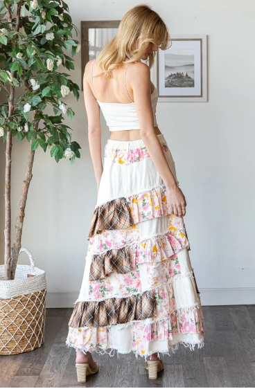 Patchwork Ruffle Skirts *Final Sale*