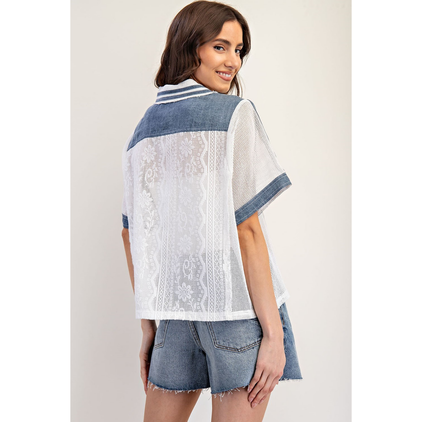 Wheel in the Sky Lace Top