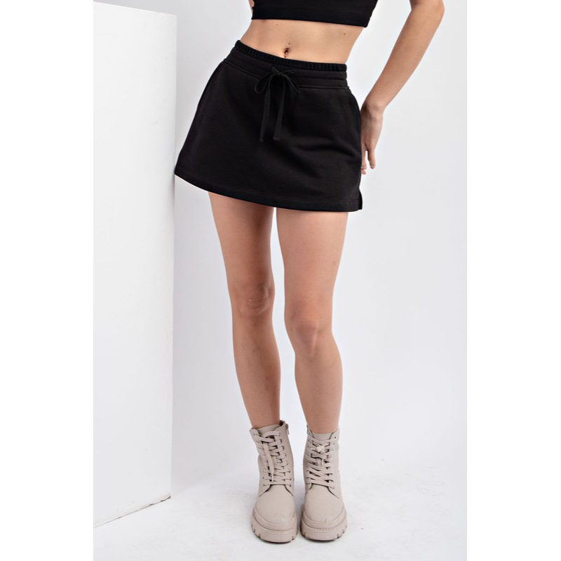 Lose Control French Terry Skort