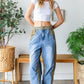 Quilted Side Jeans *Final Sale*