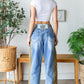 Quilted Side Jeans *Final Sale*