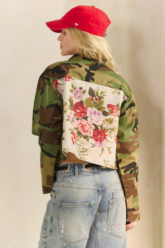 Surrender Camo Floral Jacket