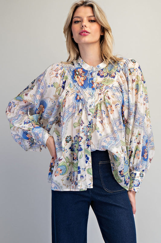 Something in the Way Floral Top