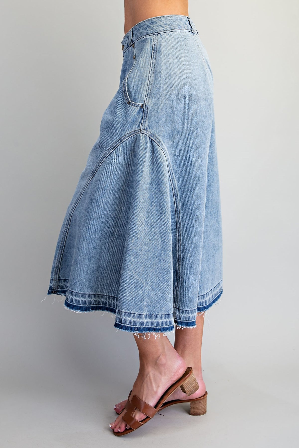 On the Move Denim Culottes