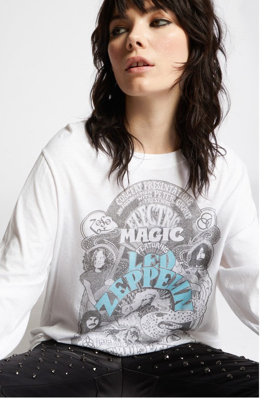 Led Zeppelin Electric Magic Graphic Long Sleeve Top