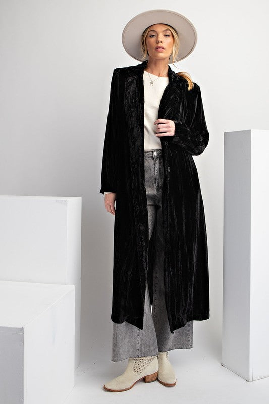 Smooth Operator Velvet Maxi Coat