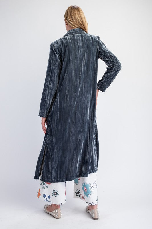 Smooth Operator Velvet Maxi Coat