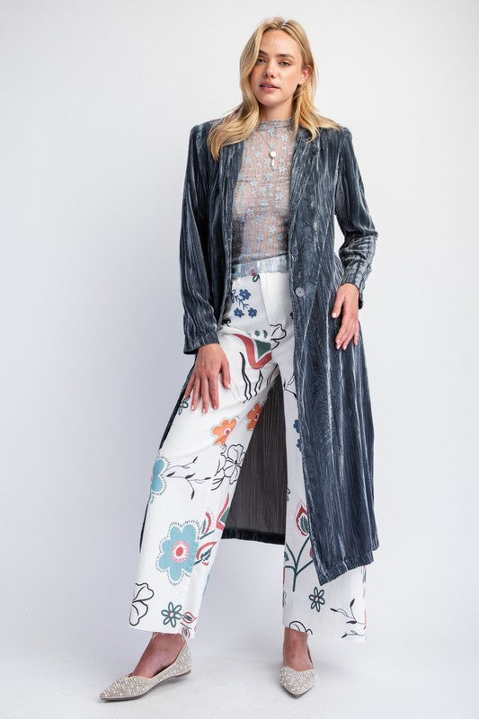 Smooth Operator Velvet Maxi Coat