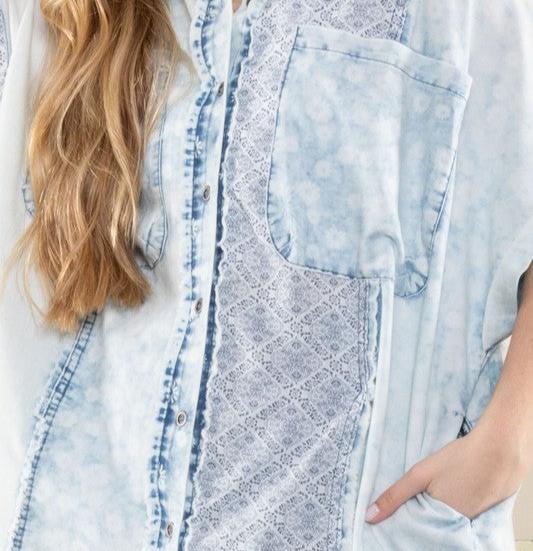 Blue Jean Baby Button Down Top