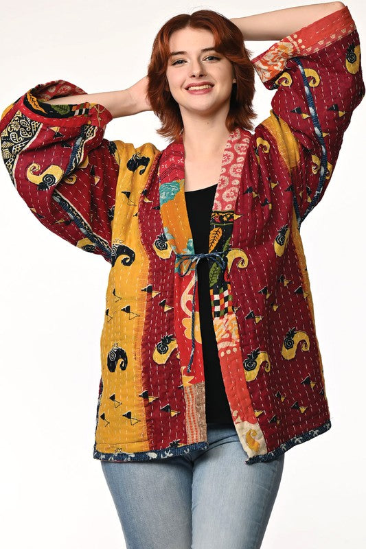 Kantha Patchwork Blazer