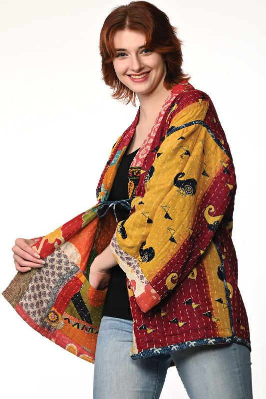 Kantha Patchwork Blazer