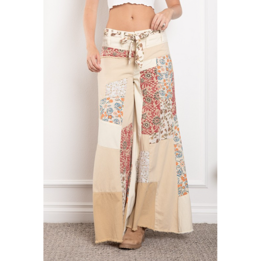 Like A Rolling Stone Patchwork Pants