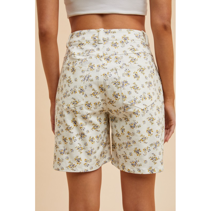 Faded Gardens Floral Bermuda Shorts