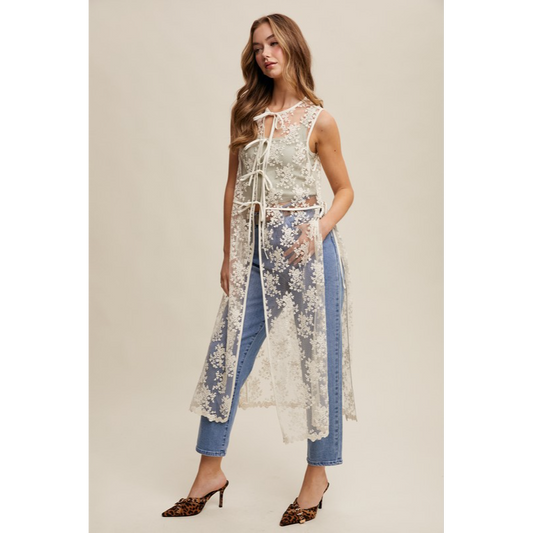 Silver Springs Lace Vest