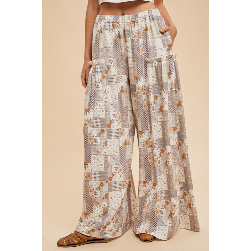 Here You Come Again Patchwork Pants